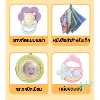 หมอนเด็ก Tummy-time Pillow หมอนเด็กพร้อมยางกัด หมอนฝึกนอนคว่ำ หมอนเสริมพัฒนาการ ของเล่นปฐมวัยมีหลายประเภท