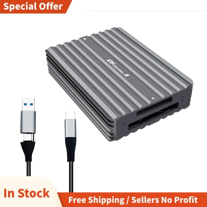 แบบพกพา Type C to CFexpress B CFexpress A Reader ไดรฟ์ฟรี CFexpress Tyep B Card Reader CFexpress Tye