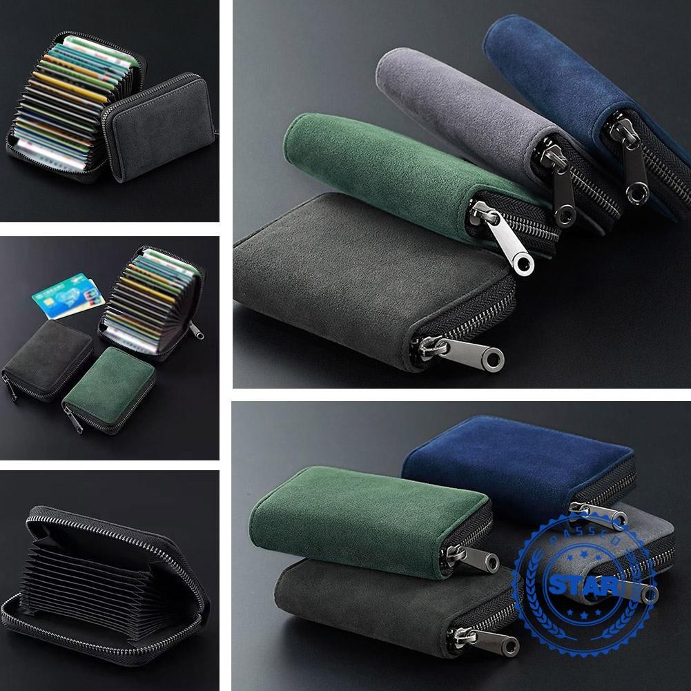 Multi-Card Slot Cards กระเป๋าสตางค์ผู้หญิงระดับไฮเอนด์กระเป๋า Id Organizer ผู้ชายธุรกิจ Z1t8