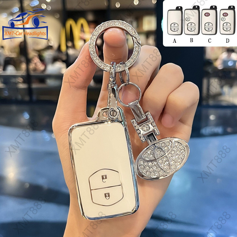 2/3/4 ปุ่ม Toyota Prius TPU ฝาครอบกุญแจสําหรับ Prado/Camry 2012/Altis 2008-2013/Crown/Subaru Foreste XV Key Case - รูปที่ 4