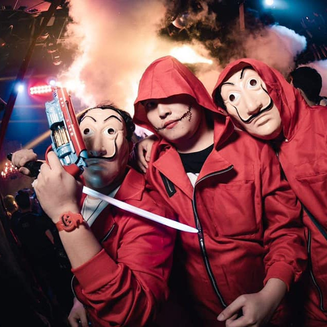 Money Heist Cosplay Set – Million Dollar Heist | ชุดคอสเพลย์สีแดงพร้อมหน้ากาก