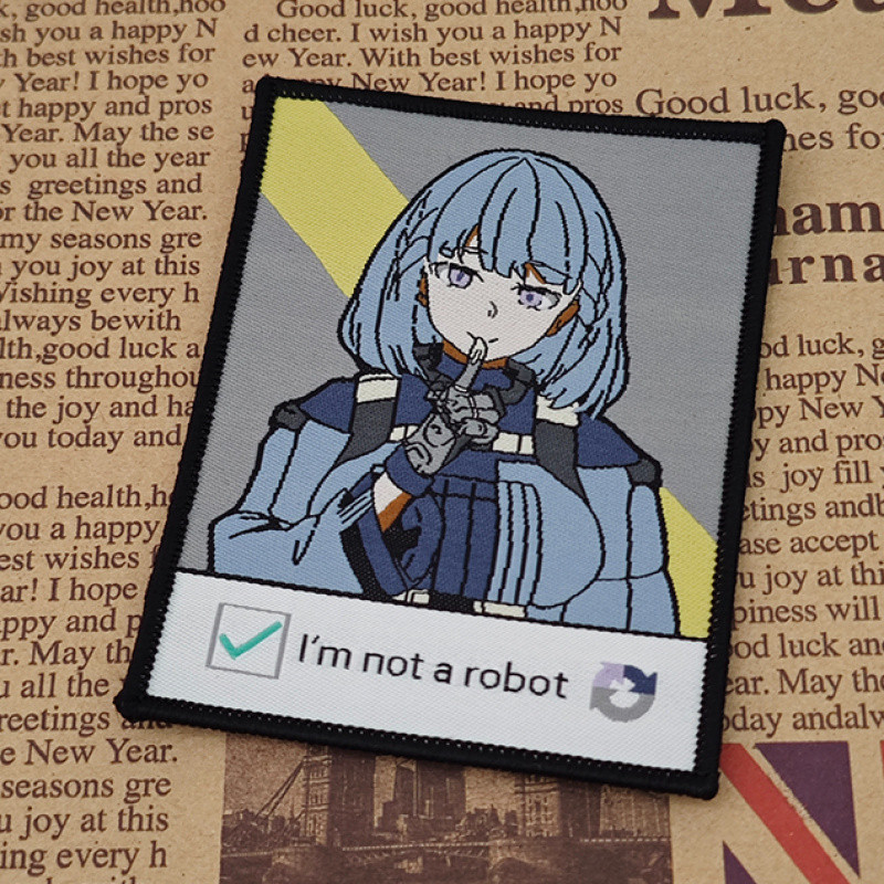 Girls Frontline RPK16 Velcro Reverse Squad Velcro Felt Cloth Badge/Morale Badge lm ไม่ใช่หุ่นยนต์ยุท