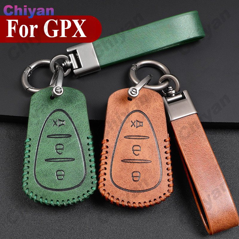 ผิวนกกระจอกเทศของแท้ Retro หนังรถจักรยานยนต์ Key Fob Shell กรณีผู้ถือ Chain Protector กระเป๋าพวงกุญแ