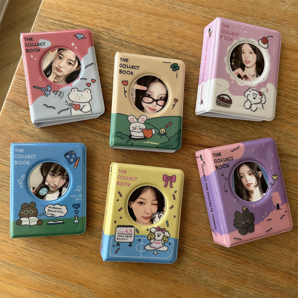 อัลบั้มการ์ดสัตว์น่ารัก อัลบั้มภาพ 10 ซม. กระเป๋าการ์ด Yigongge Photocard สมุดเก็บโพลารอยด์