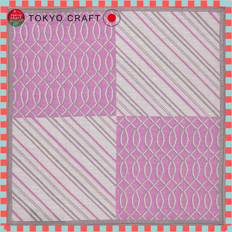 Prairie Dog Ufufu Japanese-Made Triple-Layer Gauze Handkerchief (Antivirus Treatment) - Round Design