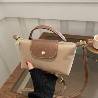 กระเป๋า Hobo สีบล็อก ผสมสไตล์วินเทจและเกาหลี - มินิมอลแฟชันสำหรับการแต่งตัวแบบลำลอง