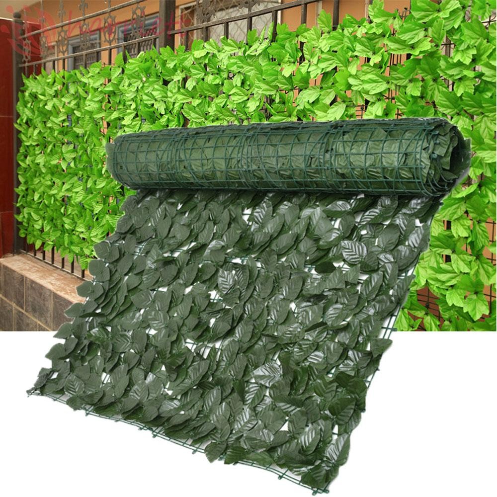 HARRIETT แผงหน้าจอความเป็นส่วนตัวใบเขียวเทียม 0.5X1M รั้วระเบียงกลางแจ้ง Hedge