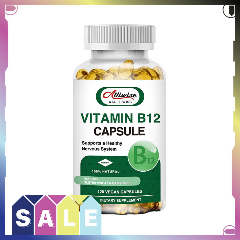 Alliwise Vitamin B12 Capsules การผลิตพลังงานระดับเซลล์และการสนับสนุนระบบภูมิคุ้มกันประสาทให้แข็งแรง