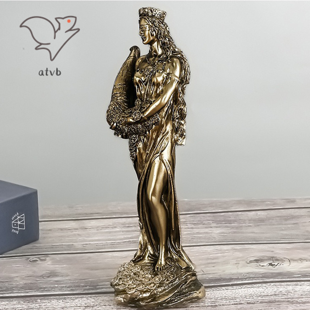 Tyche ประติมากรรมตํานานกรีกโบราณสะสมอเนกประสงค์ Elegant Decor สําหรับเครื่องประดับโต๊ะทํางาน
