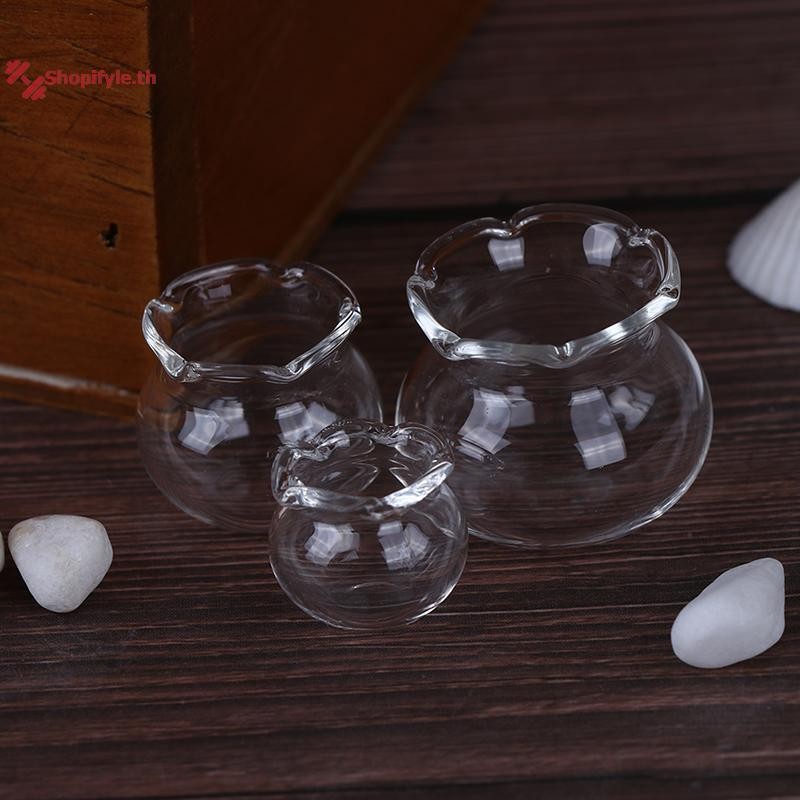 Shopifyle 1:12 Dollhouse Miniature แก้วใสถังปลาสําหรับตกแต่งตุ๊กตา th