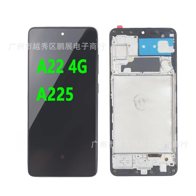 适用于三星A22 4G/A225手机显示屏带框sansung Mobile phone LCD