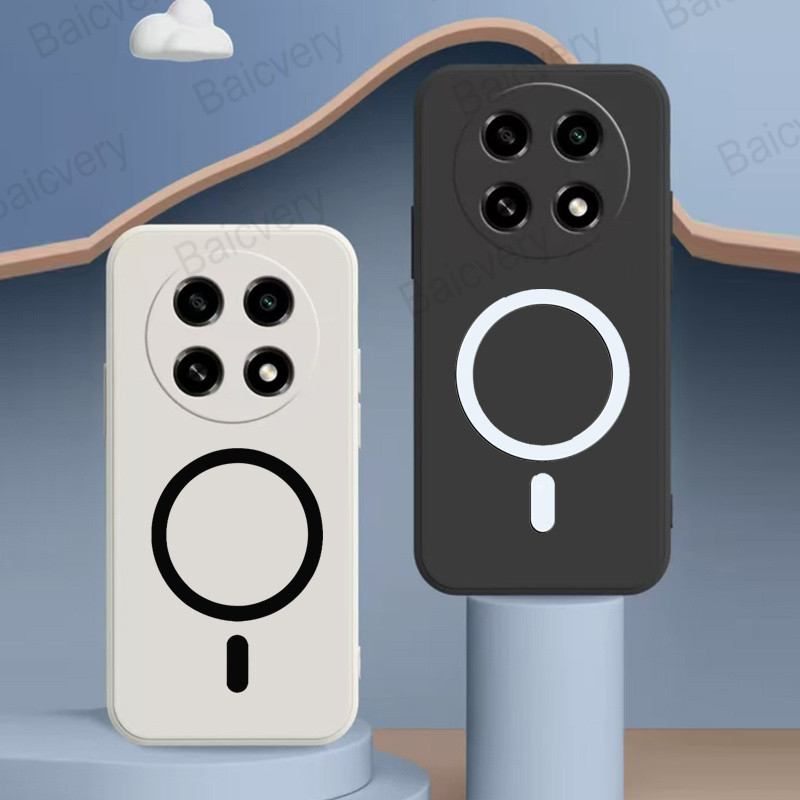 ปลอกสําหรับ Honor X9C X9B X9A X9C สมาร์ทสีสัน Matte Cover พร้อมสติกเกอร์แม่เหล็ก