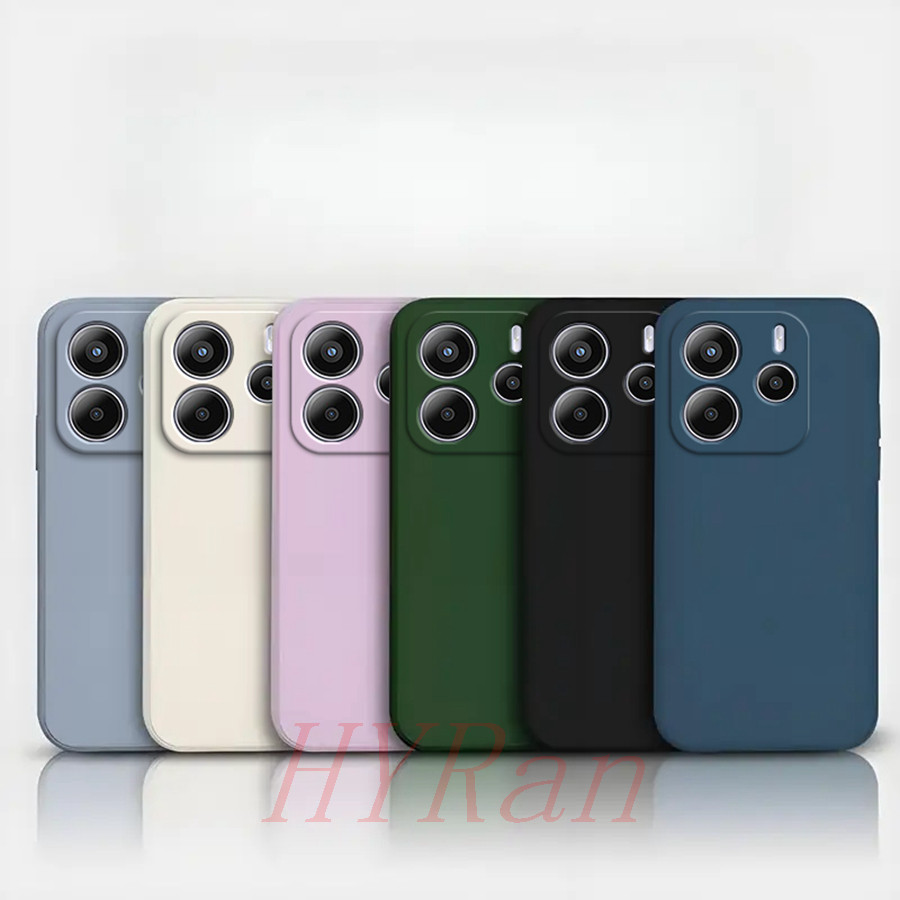 Redmi Note 14 5G / Note14 4G เคสโทรศัพท์ซิลิโคนสีทึบ YT