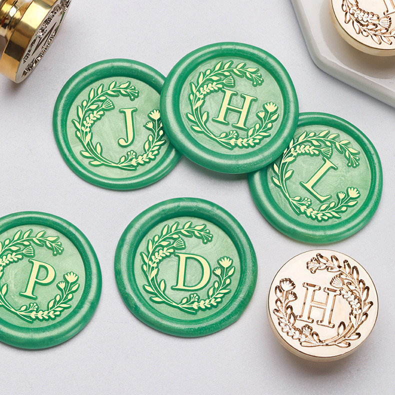 Spring Letter Series 26 ตัวอักษรภาษาอังกฤษ Fire Lacquer Seal Head Fire Lacquer Seal Copper Head diy