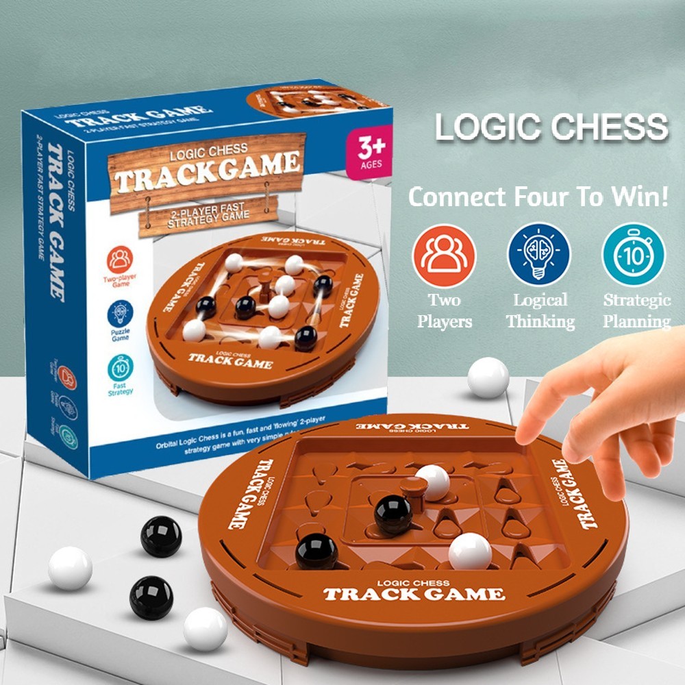 [EnL] Logic Chess Connect 4 Track Game เกมผูกพันครอบครัวสําหรับเด็ก