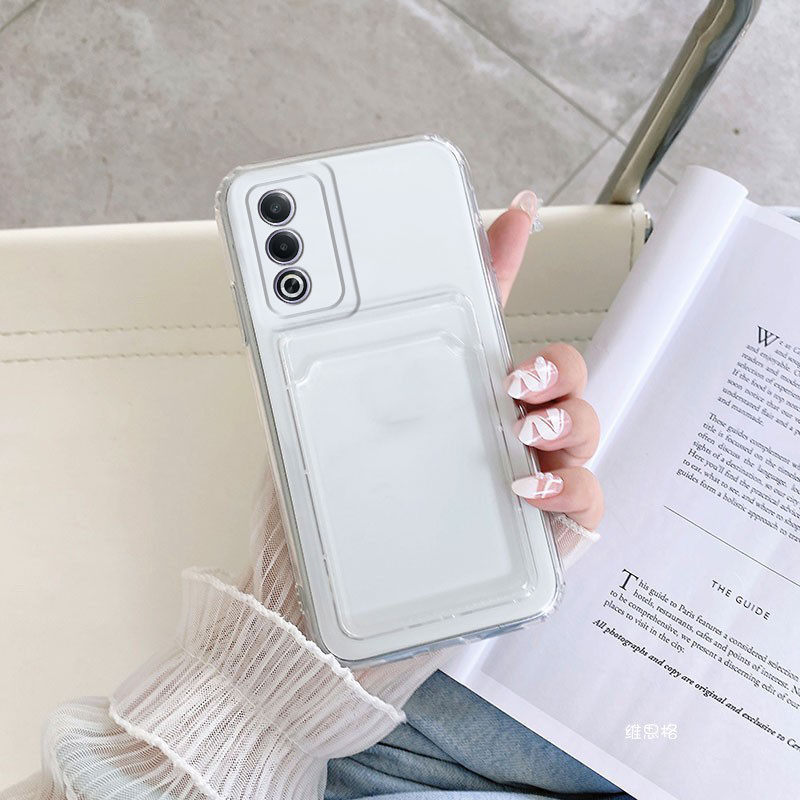 ใหม่ปลอกใสสําหรับ OPPO A3 Pro 5G 2024 การ์ดกระเป๋ากันกระแทกนุ่มฝาครอบป้องกันเลนส์ Oppoa3pro เคสโทรศัพท์