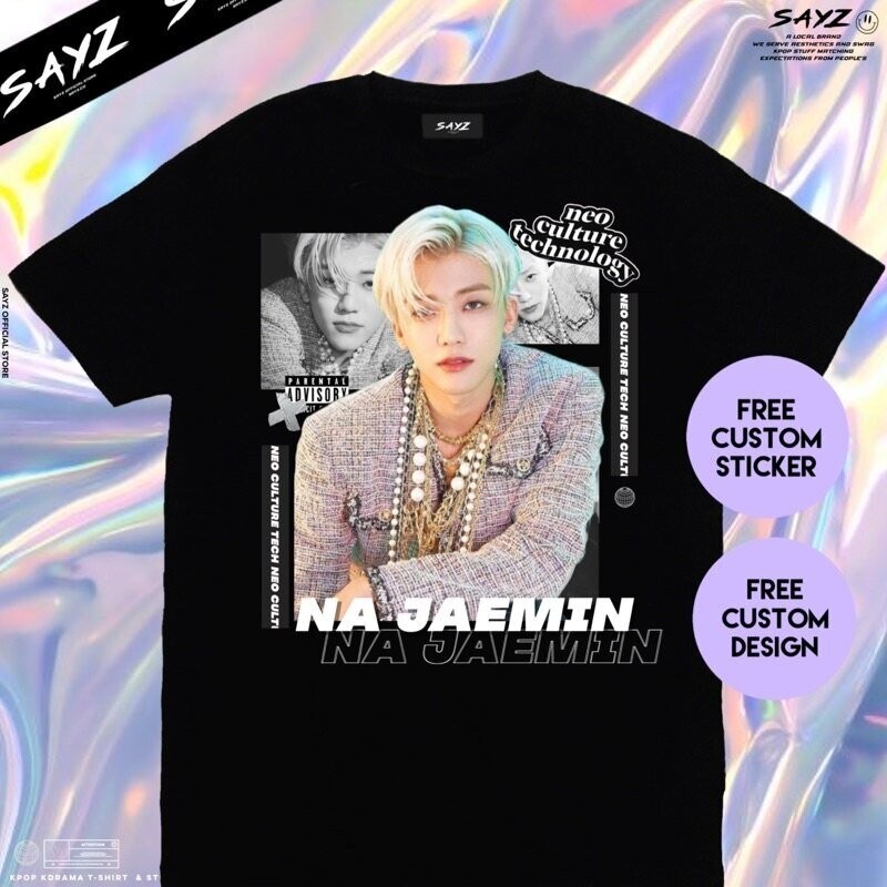 👕👕 ขายร้อน เสื้อยืดแฟชั่น Kaos Na Jaemin Nana NCT 2020 Resonance Make A Wish Custom Kaos KpopStreetw