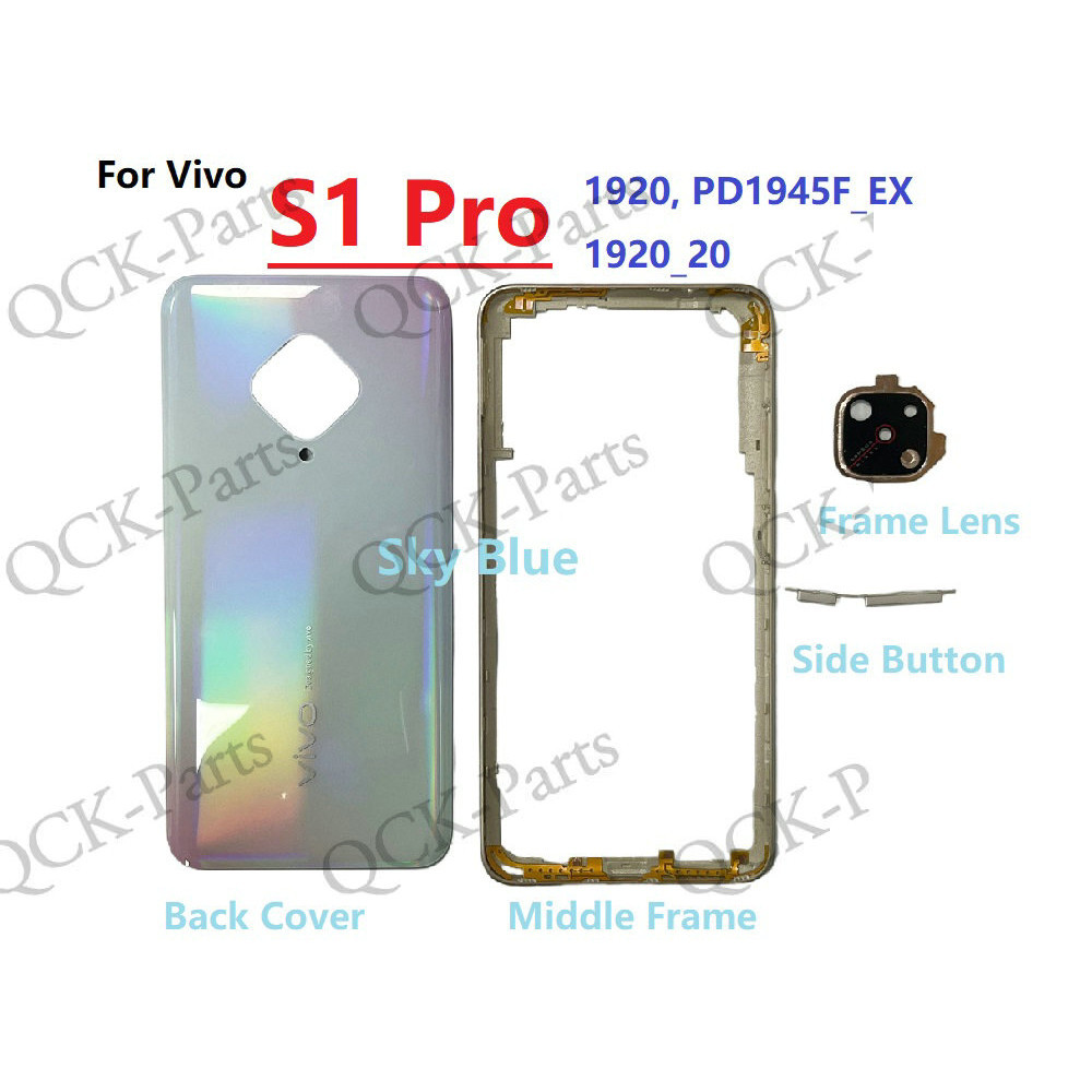 ฝาหลังแบตเตอรี่พร้อมกรอบกลางสําหรับvivo S1 Pro 1920 รูปที่ 3