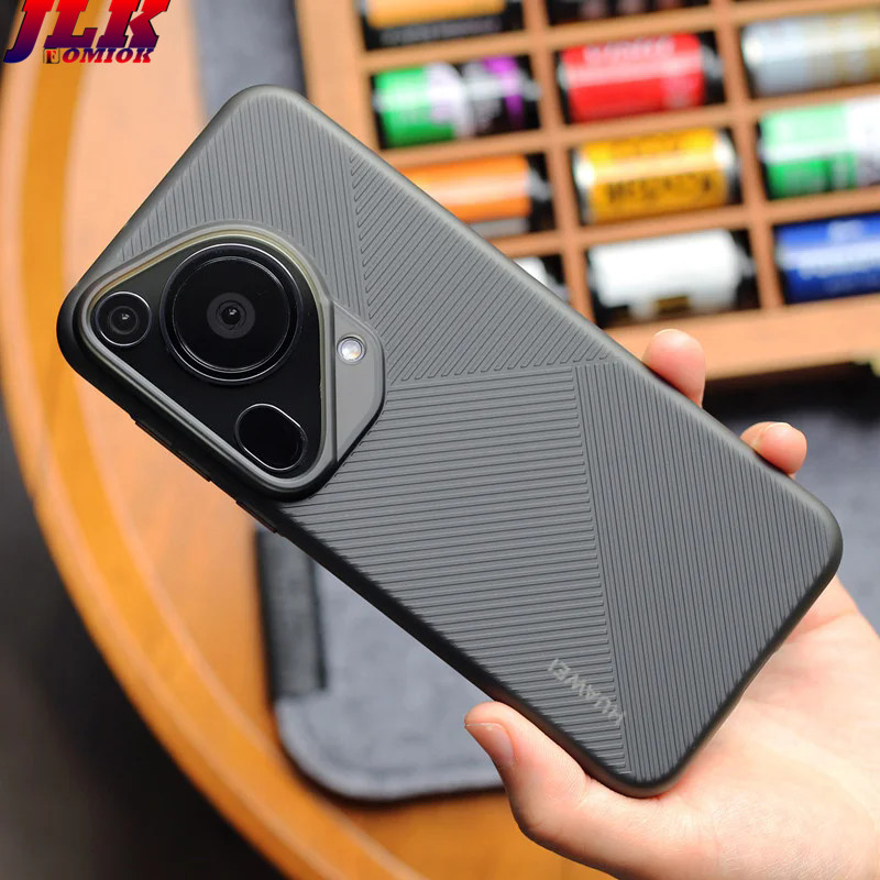 [JLK] Ultra Slim Hard Back Case for Huawei Pura 70/70 Pro+/70 Ultra frosted stripe Cover Matte stereoscopic uneven Anti-Fingerprint