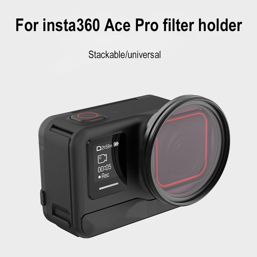 Hepail Co-ผลิตสําหรับ Insta360 Ace Pro Filter สําหรับ Ace Universal กรอบป้องกันโลหะ U1t5