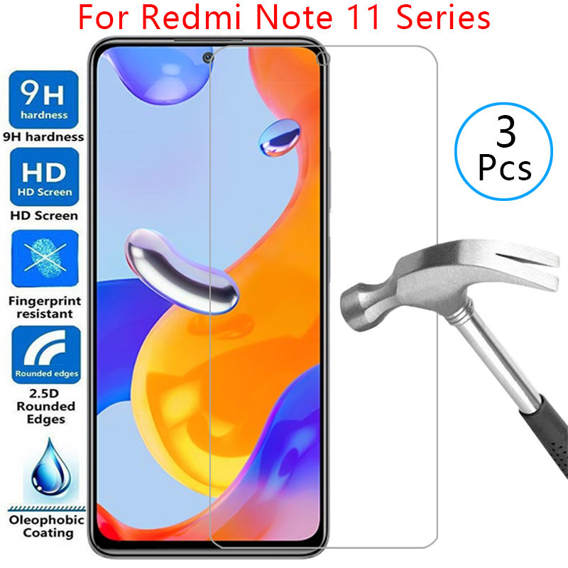 สําหรับXiaomi redmi note 11 pro plus 5GฝาครอบกระจกนิรภัยบนNote11 โทรศัพท์Coque xiomi redme readmiไม่
