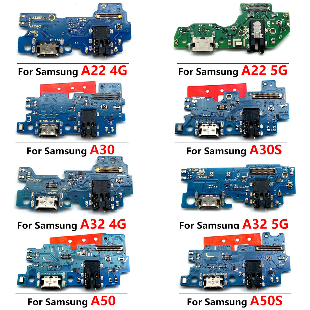 สําหรับ Samsung A01 Core A01 A02 A02S A03 AO35F A03 A7 2018 A750 Core A10 USB ชาร์จ Dock พอร์ตเชื่อม