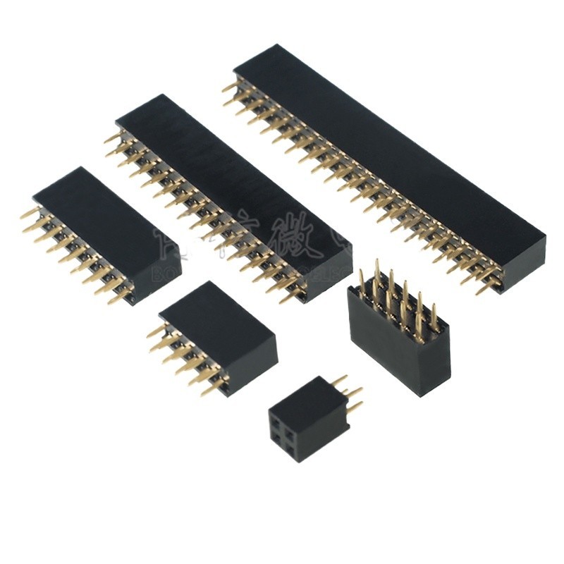 2 * 14P, 2 * 17P, 2.54MM Dual Row Female 2.54 Pitch Female Socket 2 * 2 * 8P, 2 * 9P, 2 * 10P, 2 * 1