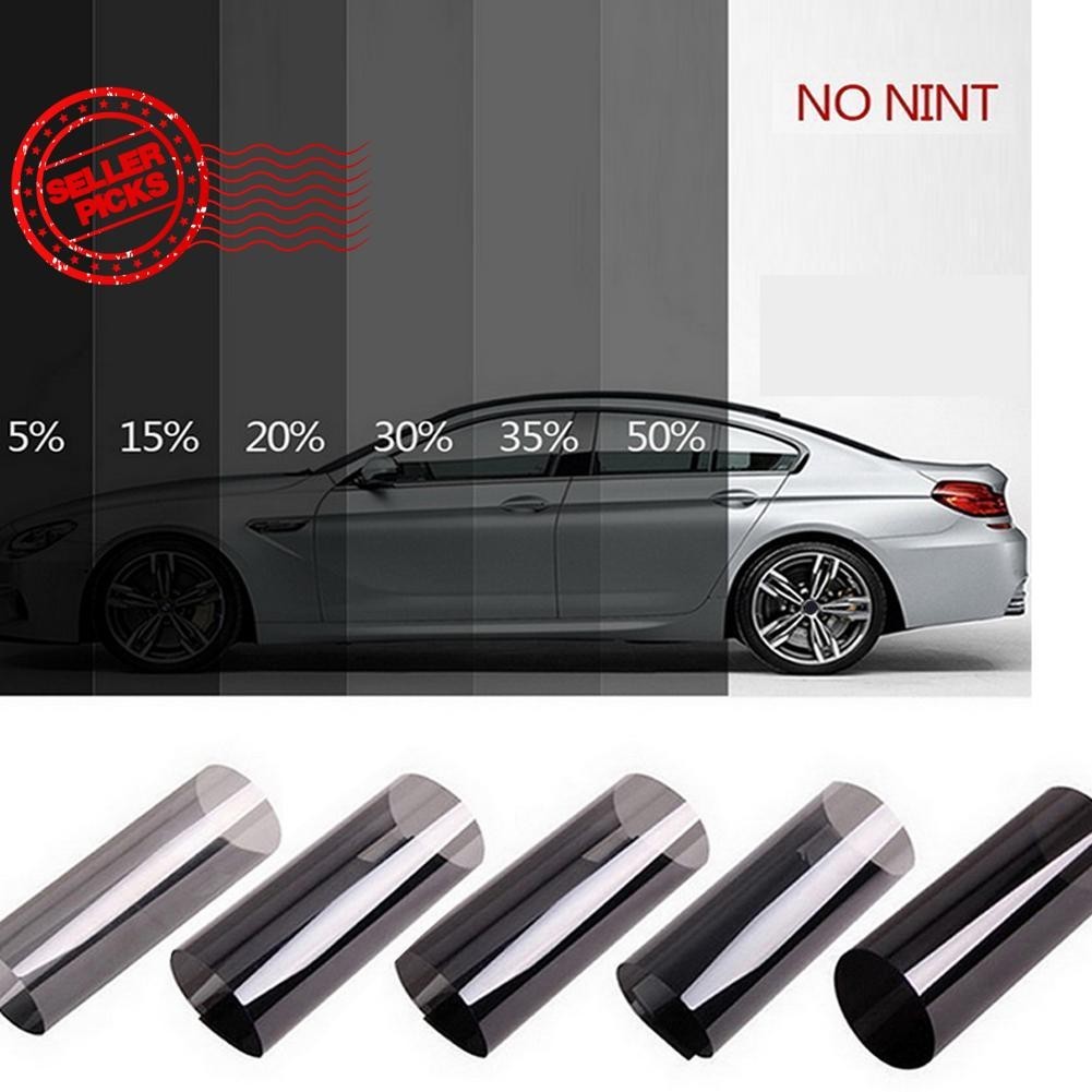 50 ซม.1/5/15/25/35 เปอร์เซ็นต์ Vlt Window Tint ฟิล์มสติกเกอร์แก้ว Sun Shade ฟิล์มสําหรับรถยนต์ Uv M9