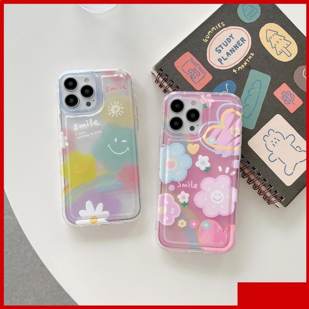 ภาพประกอบดอกไม้น่ารัก soft Case HP Realme C75 C75x C65 Note 60 Note 60x C61 C63 C65 C67 10 11 pro 5G