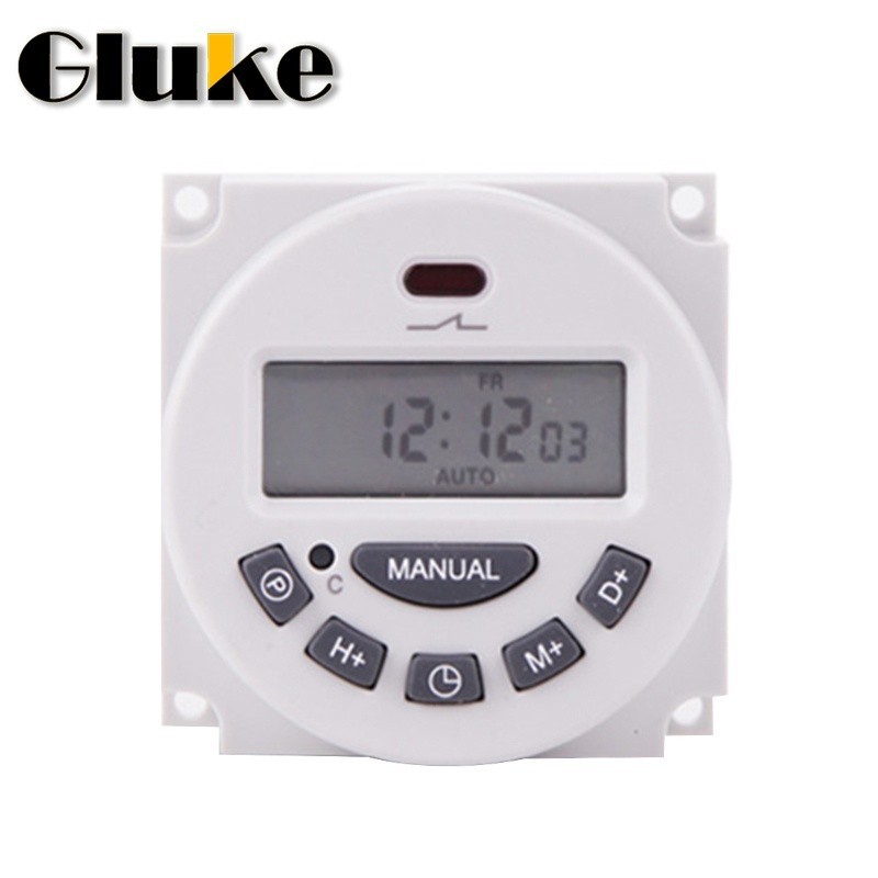✬220V 110V 24V 12V CN101A Digital LCD Power Timer Programmable Time Switch Relay 16A CN101