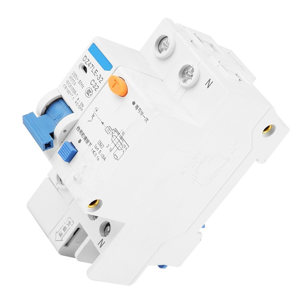 ❉DZ47LE-32 1P N C32 RCCB Residual Current Circuit Breaker 30mA 230V Current Circuit Breaker High Qua