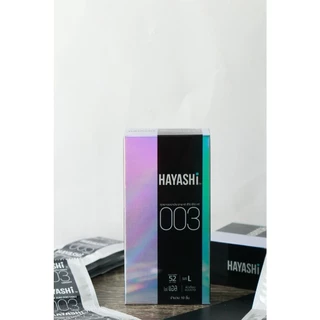 Hayashi 003 ถุงยาง อนามัย ฮายาชิ แบบบางพิเศษ ขนาด 52 มม. บาง 0.03 มม. กล่องใหญ่ 10ชิ้น