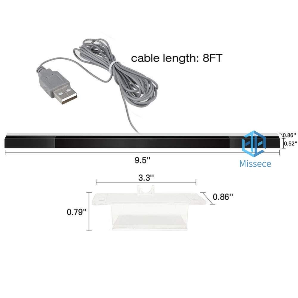 Sensor Bar USB Replacement อินฟราเรดแบบมีสาย Remote Sensor Bar สําหรับ Wii/Wii U [Missece.th]