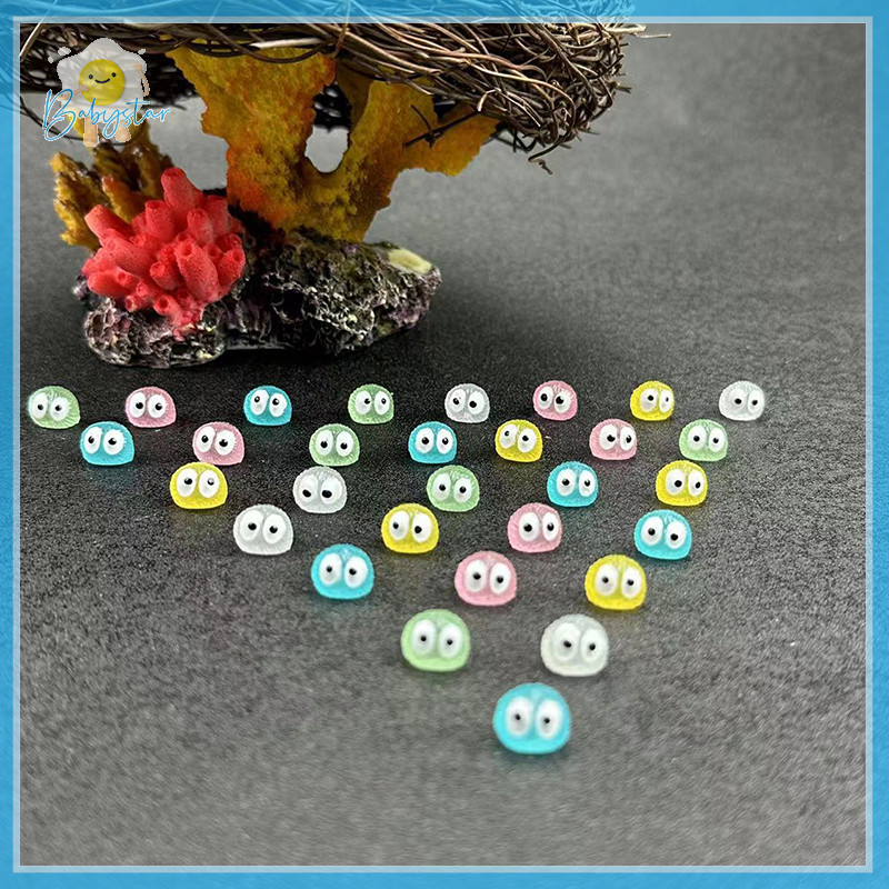 [InthehotT] 10 ชิ้น Luminous Briquettes Elfs Black Sprite ตุ๊กตาเป็ดตกแต่งบ้านเรืองแสง Miniature Fairy อุปกรณ์ตกแต่งสวน [ใหม่]