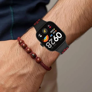 สายนาฬิกา for Redmi watch 6 5 4 สายนาฬิกาสมาร์ท for Xiaomi band 8 9 10 Pro สายยางซิลิโคนสายรัดข้อมือเปลี่ยนสายรัด