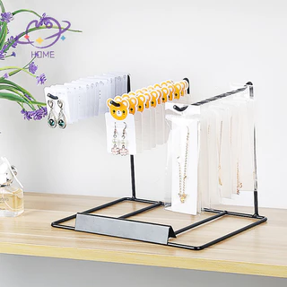 [mayhome] ชั้นวางเครื่องประดับเหล็กตกแต่งเดสก์ท็อปในครัวเรือนต่างหูสร้อยคอที่เก็บเชือกเชือกชั้นวางจัดระเบียบ {TH}