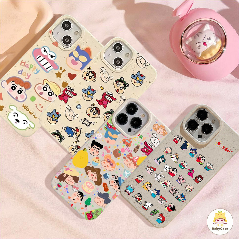การ์ตูนตลกน่ารักเครยอนชินจัง เคส IPhone 11 Pro Max 7Plus 15 13 14 12 Pro Max 14 15 6s 8 7 6 Plus X XS XR MAX SE 2020