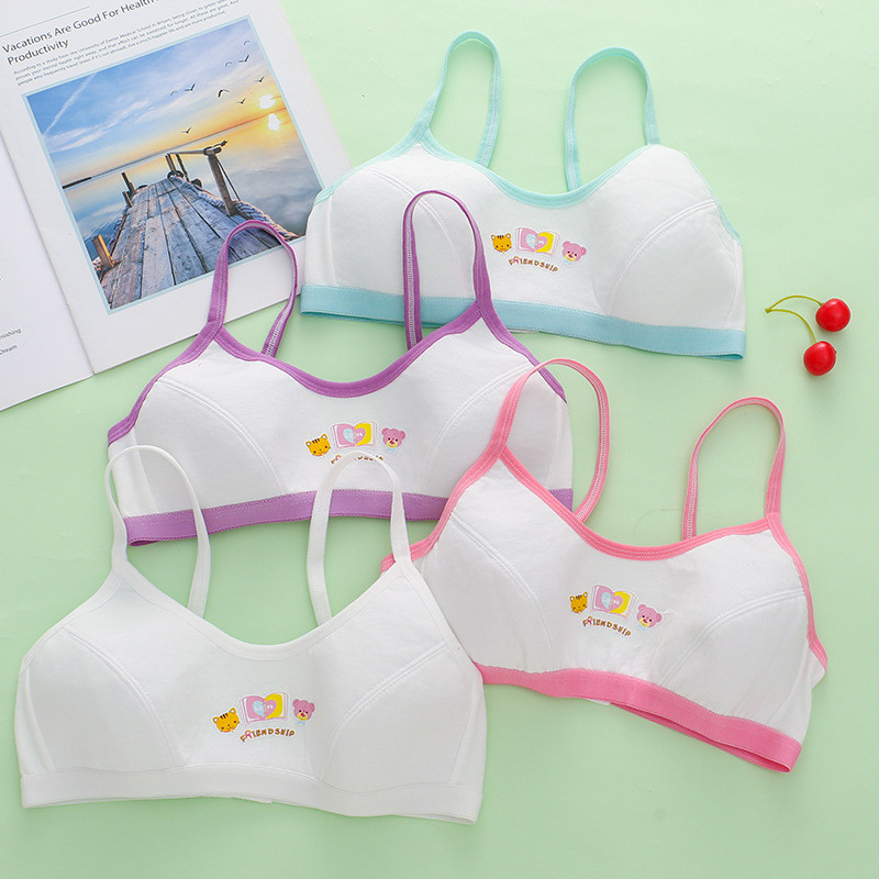 ชุดชั้นในเด็กผู้หญิง มีตะขอ ผ้าฝ้ายแท้ อายุ 13-16 ปี มีไซส์เดียว รอบอก 25-32 นิ้ว