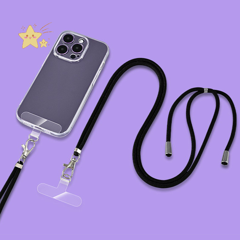 [JBTH] เคสโทรศัพท์มือถือ TPU กระเป๋าสะพายข้างเชือกเส้นเล็กปะเก็นโปร่งใสสูงเชื่อมต่อแพทช์ฟิล์มคงที่ป้องกันการสูญหาย [JB]