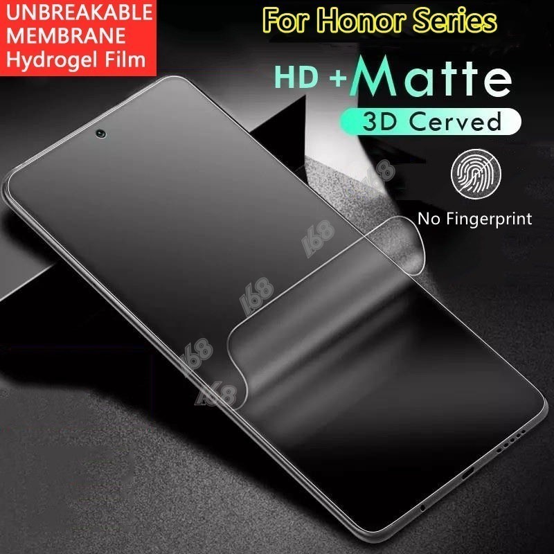 ฟิล์ม Honor X9B X9C X9A 5G 400 Magic 7 Pro ฟิล์มไฮโดรเจลฟิล์มป้องกันหน้าจอฟิล์มด้านไฮโดรเจลครอบคลุมเต็มรูปแบบป้องกันลายนิ้วมือ UNBREAKABLE MEMBRANE ไม่ใช่กระจกนิรภัย