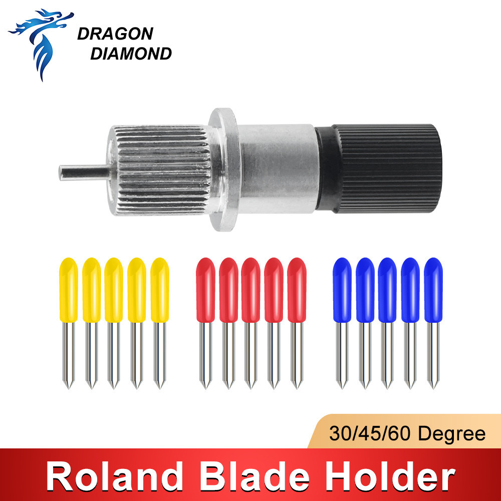 5/10 ชิ้น Roland ตัดใบมีดพล็อตเตอร์ 30/45/60 องศา 1 ชิ้น Roland ไวนิล Plotter เครื่องตัดใบมีดคุณภาพสูง