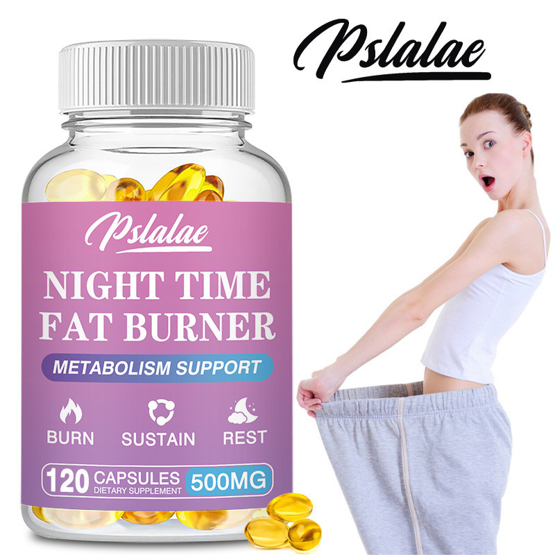 Pslalae Nighttime Fat Burner 500mg - ลดน้ําหนัก, Appetite Suppressant, Metabolsm Booster, 30/60/120 CAPSULE