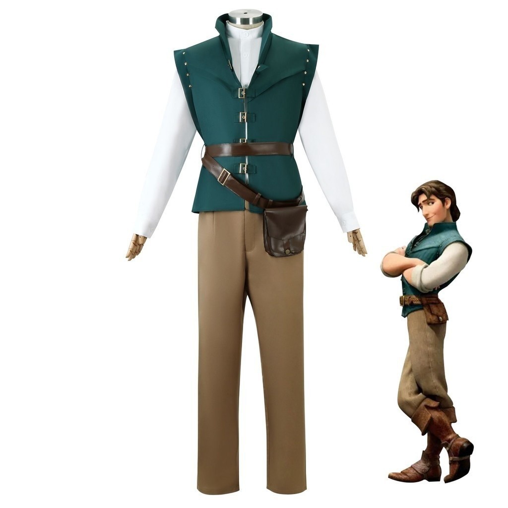 Tangled: The Series Rapunzels Tangled Adventure Flynn Rider ชุดคอสเพลย์ Rapunzels Tangled Adventure 