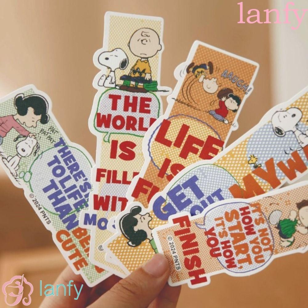แลนฟี่ 10ชิ้นน่ารัก สนูปปี้ ที่คั่นหนังสือ,ตลกน่ารักรูปกระดาษหนังสือเครื่องหมาย,งานฝีมือส่วนบุคคลอ่านหน้าผู้ถือเด