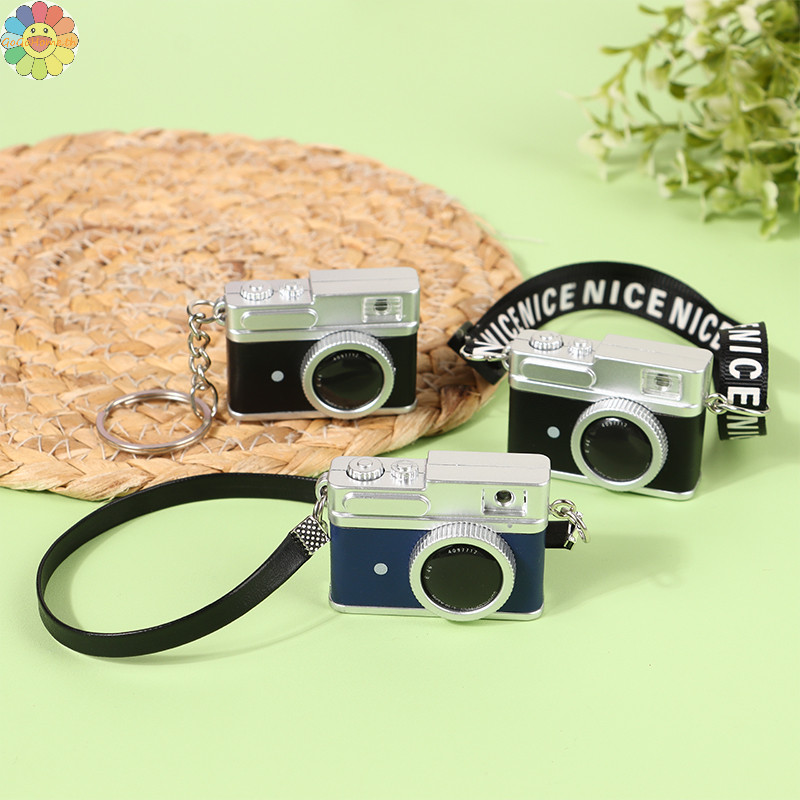 Gogo Mini พวงกุญแจกล้อง Dollhouse SLR กล้องรุ่น W/Shutter แฟลชกล้องพวงกุญแจกระเป๋าจี้สร้อยคอจี้ตุ๊กตาแต่งตัวของเล่น TH