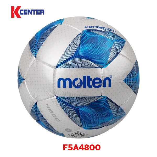 Molten ฟุตบอลหนังเย็บ PU รุ่น F5A4800 เบอร์ 5 *แถมตาข่ายและเข็ม