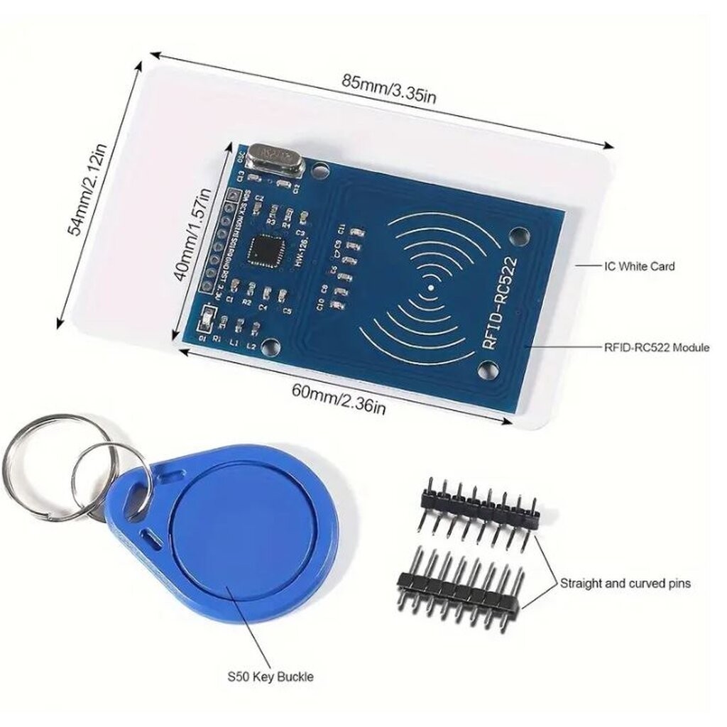 ชุดโมดูลอ่าน RFID 13.56 Mhz RC522 Kits พร้อมกับ S50 Card และ Key พร้อมส่งโกดังไทย +++