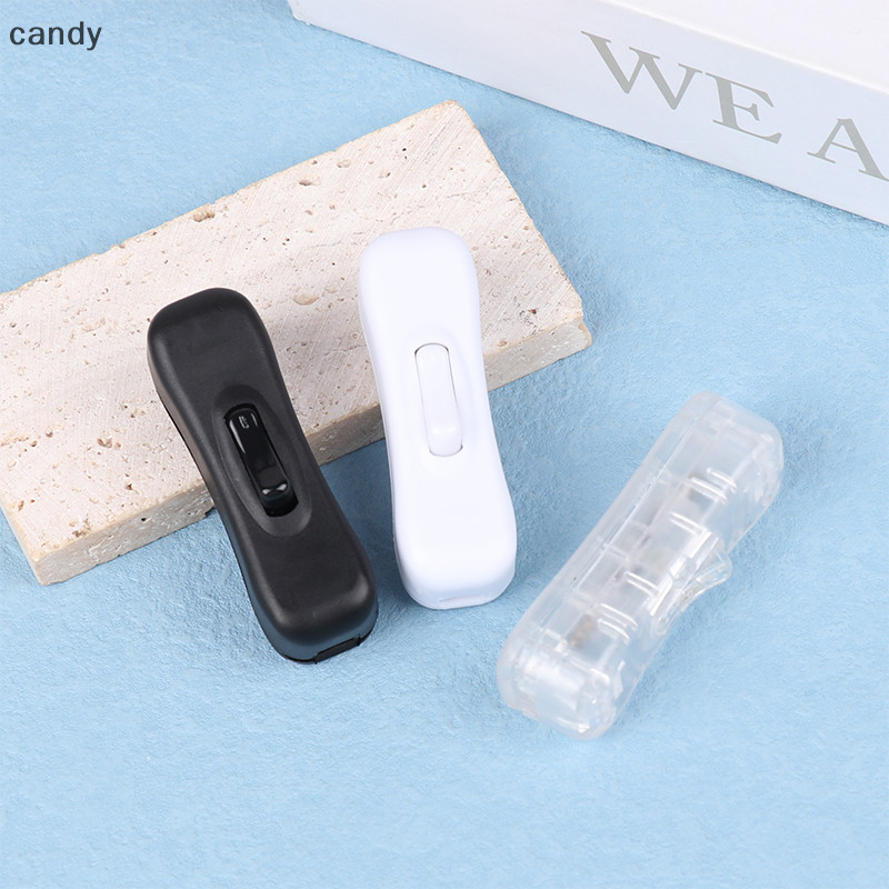 Ndy 1 ชิ้น AC สายไฟสวิตช์เชื่อมต่อ 304 เปิดปิดปุ่มกดออนไลน์สีขาวสีดําโปร่งใส 220 โวลต์หลอดไฟ Led Halfway Rocker N