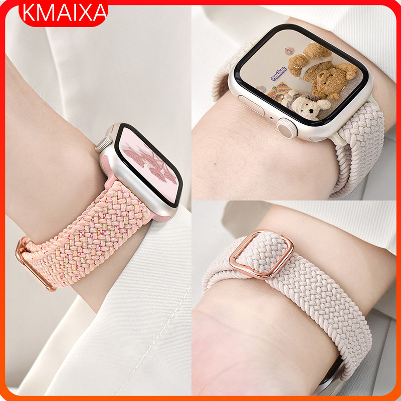 ถักไนลอนยืดหยุ่นบางสําหรับ ฉันดู แอปเปิล ดู กับ 2อัลตร้า2 49มิลลิเมตรชุด10 9 7 8 4 5 6 2 3 41มิลลิเมตร45มิลลิเมตร44 42 40 46มิลลิเมตร38มิลลิเมตรนาฬิกาสมาร์ทวง ฉันดู ที800 ฉัน8 มือโปร สูงสุด ส8 อัลตร้า 8