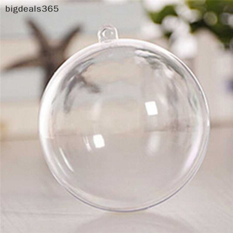 [bigdeals365] โปร่งใสเปิดพลาสติกตกแต่งคริสต์มาส Ball Bauble เครื่องประดับของขวัญกล่องของขวัญสต็อกใหม่